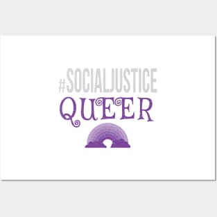 #SocialJustice Queer - Hashtag for the Resistance Posters and Art